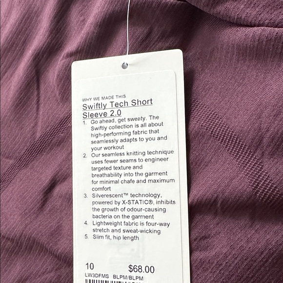 lululemon athletica Swiftly Tech Short Sleeve 2.0 | Black Plum - Picture 5 of 9